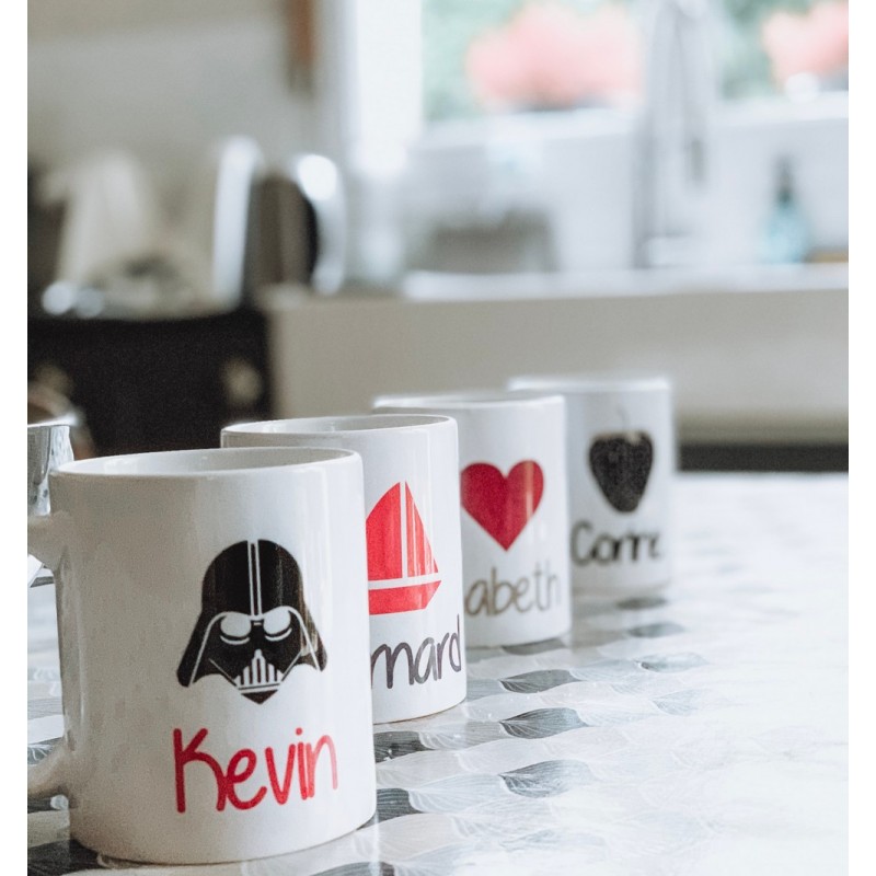 Mug personnalisé prénom et motif