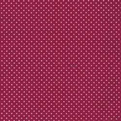 Toile cirée rouge cerise DOTS