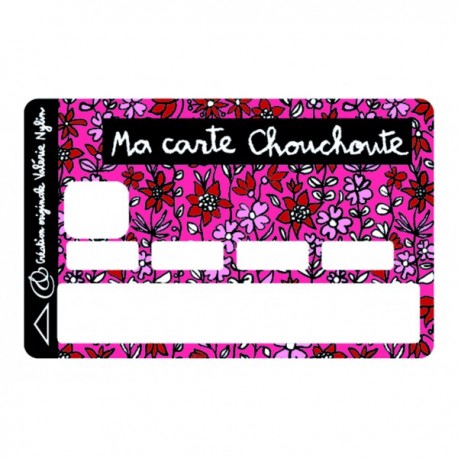 Sticker CB ma carte chouchoute rose