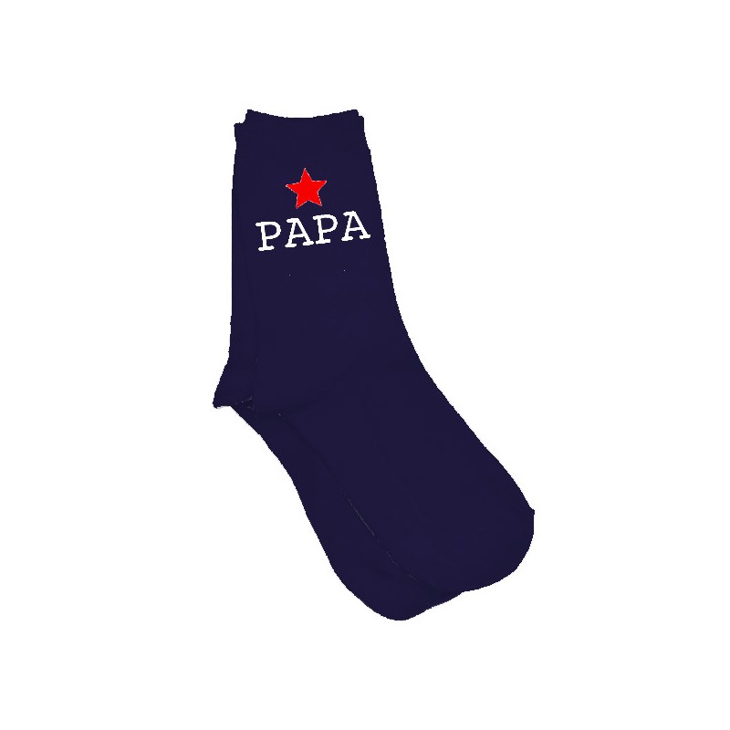 Chaussettes personnalisées papi, cadeau noël avec pochette - Un