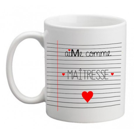 Idée cadeau Maîtresse Mug personnalisé