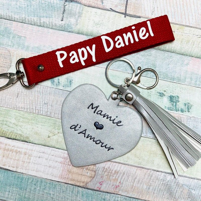 Porte-clef personnalisable Papa d'amour TRAVEL