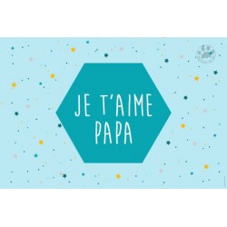 Carte à message je t'aime papa