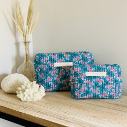 Trousse de toilette turquoise Vijaya