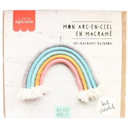 Kit créatif : Mon arc en ciel en macramé