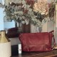Sac besace irisé Luna bordeaux