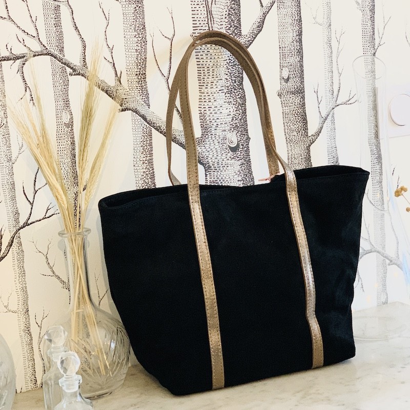 Grand sac cabas cuir idéal pour le travail et l�école pour jeune fille
