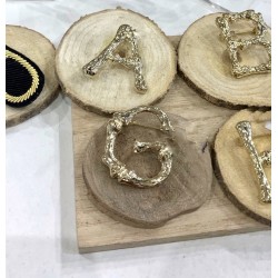 Broche OR alphabet