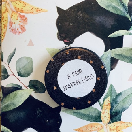Miroir de Poche Je t'aime jusqu'au étoiles