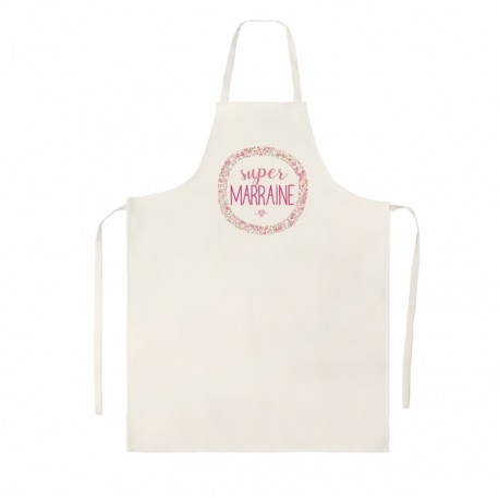 Tablier de Cuisine Personnalisé Marraine Terracotta - Les Bambetises