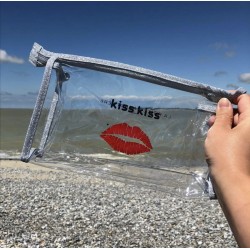Trousse transparente Kiss Kiss