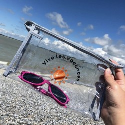 Trousse transparente Vive les vacances