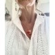 Collier réversible Or et Cuir et pompon - Savannah