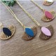 Collier réversible Or et Cuir - Aurore