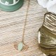 Collier réversible Or et Cuir - Aurore