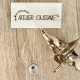 Collier Or et Cuir - Isis
