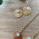 Collier Or et Cuir - Isis
