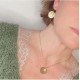 Boucle d'oreille Or et Cuir - Isis