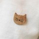 Broche petit chat en Cuir - MInou