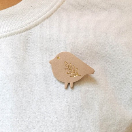 Broche petit chat en Cuir - MInou