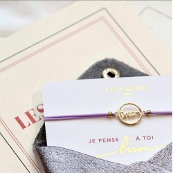 Bracelet élastique avec charm doré