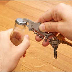 Porte-clé décapsuleur tire-bouchon