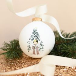 Boule de Noël personnalisée Ange de Noël par Petit Berge®