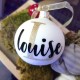 Boule de Noël personnalisée