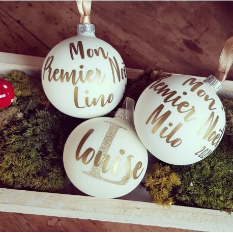Boule de Noël personnalisée