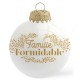 Boule de Noël personnalisée Noël en Famille