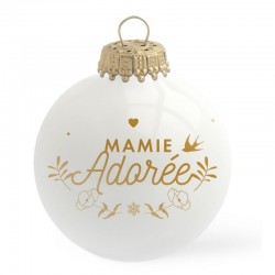 Boule de Noël personnalisée Mamie adorée