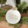 Boule de Noël personnalisée Joyeux Noël Maitresse