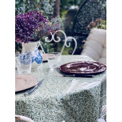 Toile cirée vert OLIVIA