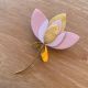 Broche fleurs Or et Cuir - Lou