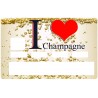 Sticker CB I love Champagne