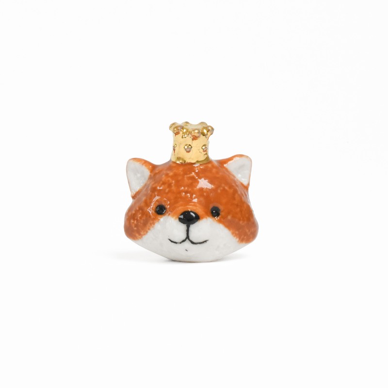 Fève porcelaine animal renard pour galette des Rois