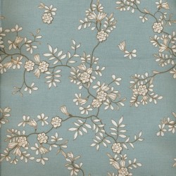 Toile cirée bleu menthe NORA