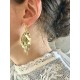 Boucle d'oreille verte - Lakshmi