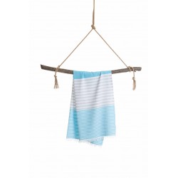 Fouta turquoise bleu Bali