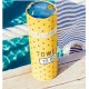 Fouta moutarde gris Bali