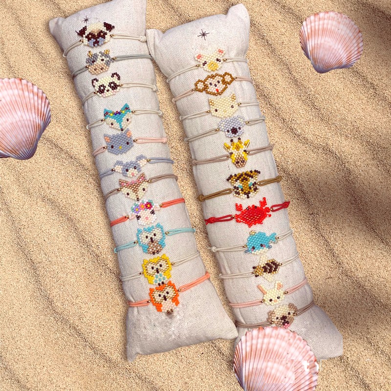 Bracelet perles Miyuki animaux pour les enfants