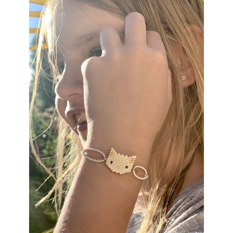 Happyyami Bracelets Tissés 2 PIÈCES Imitation Perle Enfant Bracelet