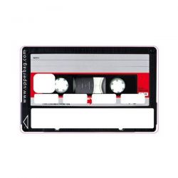 Sticker CB Cassette vintage rouge