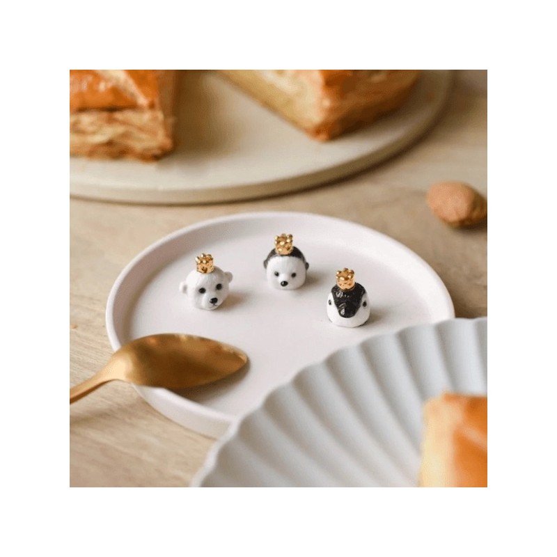 Fève porcelaine animal renard pour galette des Rois