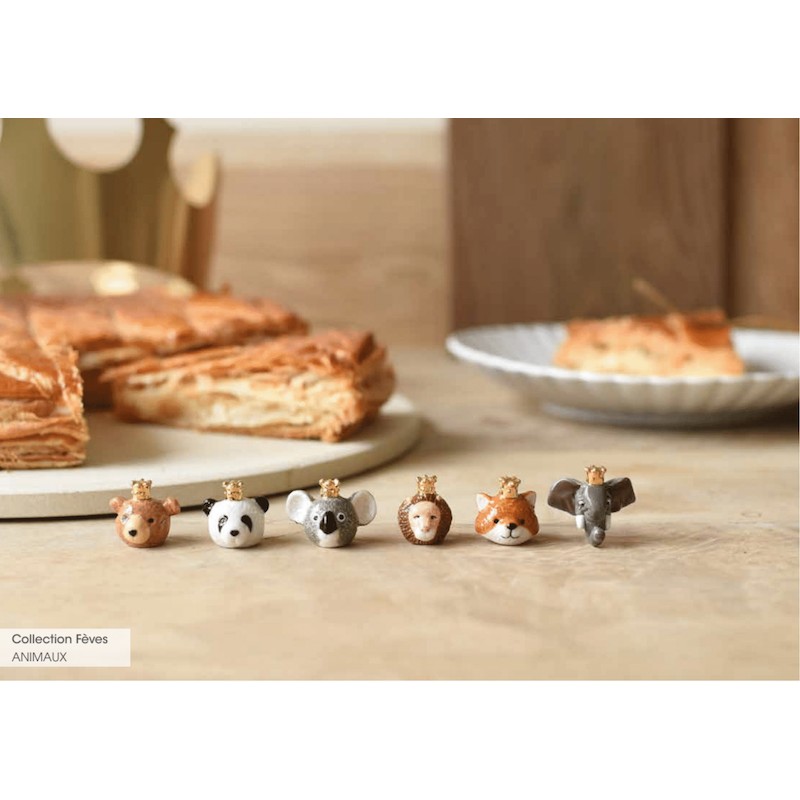 Fève porcelaine animal ours polaire pour galette des Rois