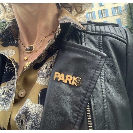 Broche mot - Paris