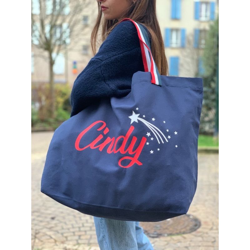 Grand sac cabas en toile à personnaliser - sac de sport - sac cabine