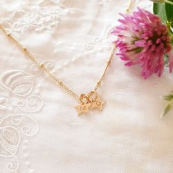 Collier mini médaille gravée Etoile