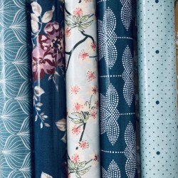 5 coupons de toile cirée brume scandinave