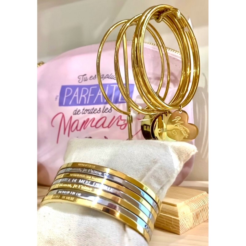 Bracelet Personnalisé Pour Maman Ou Mamie - Gravure Des Prénoms Des Enfants - Gourmette Femme Unique, Cadeau Sentimental Idéal